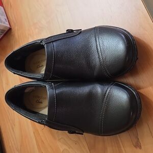 Clarks Black Leather Comfort Shoes
